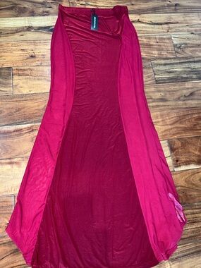 PrettyLittleThing Red Maxi Skirt